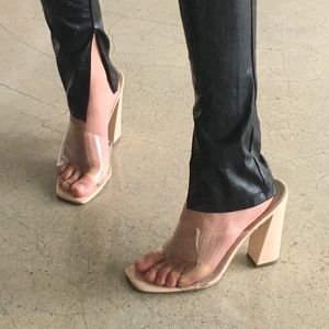 PVC and nude heels SOLD!!!
